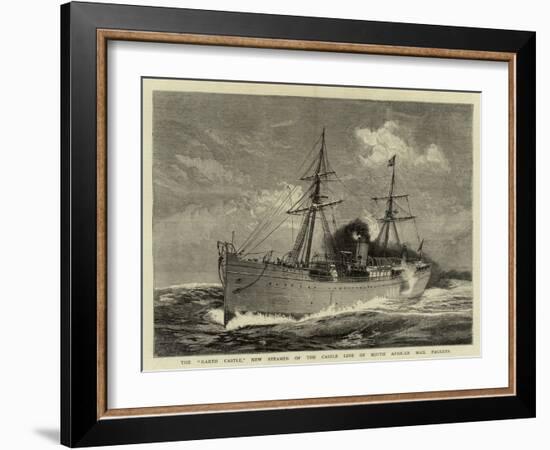 The Garth Castle, New Steamer of the Castle Line of South African Mail Packets-William Lionel Wyllie-Framed Giclee Print