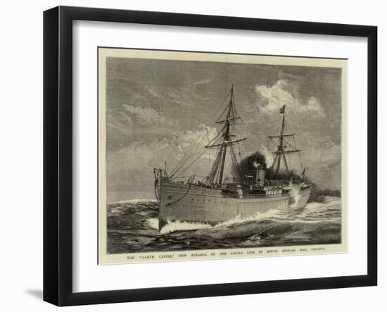 The Garth Castle, New Steamer of the Castle Line of South African Mail Packets-William Lionel Wyllie-Framed Giclee Print