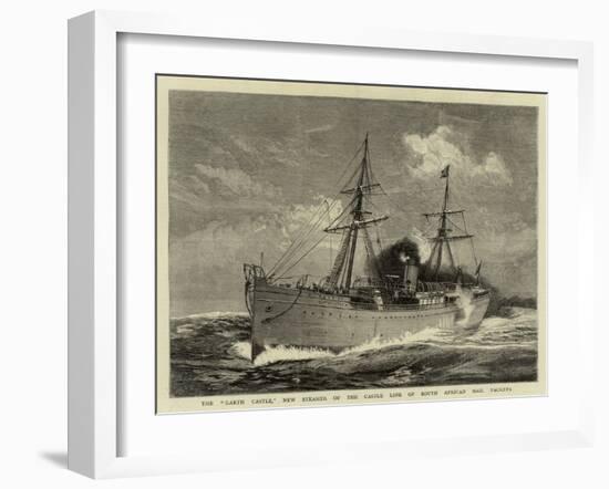 The Garth Castle, New Steamer of the Castle Line of South African Mail Packets-William Lionel Wyllie-Framed Giclee Print