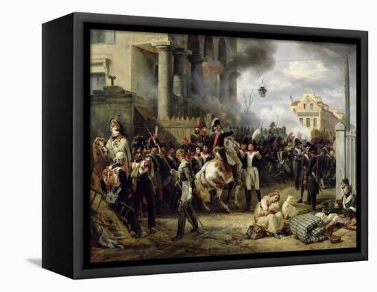 The Gate at Clichy During the Defence of Paris, 30th March 1814, 1820-Horace Vernet-Framed Premier Image Canvas