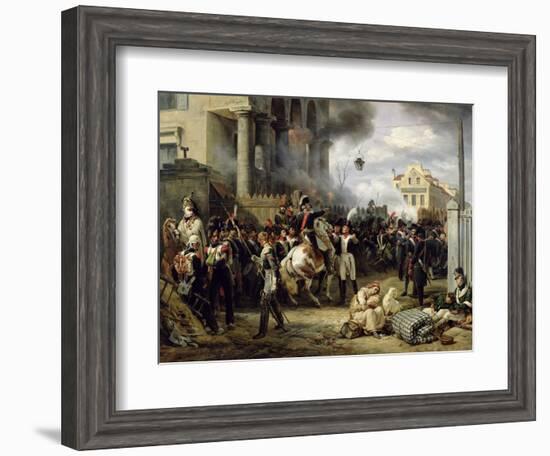 The Gate at Clichy During the Defence of Paris, 30th March 1814, 1820-Horace Vernet-Framed Giclee Print