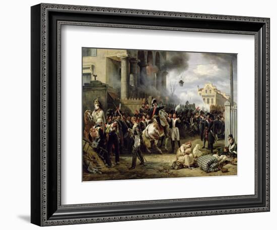 The Gate at Clichy During the Defence of Paris, 30th March 1814, 1820-Horace Vernet-Framed Giclee Print