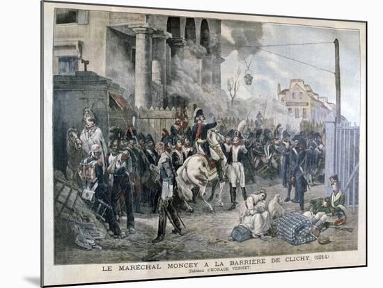 The Gate at Clichy During the Defence of Paris, 30th March 1814-Horace Vernet-Mounted Giclee Print