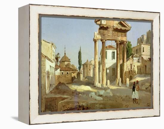 The Gate of Agora in Athens, 1843-Ippolito Caffi-Framed Premier Image Canvas