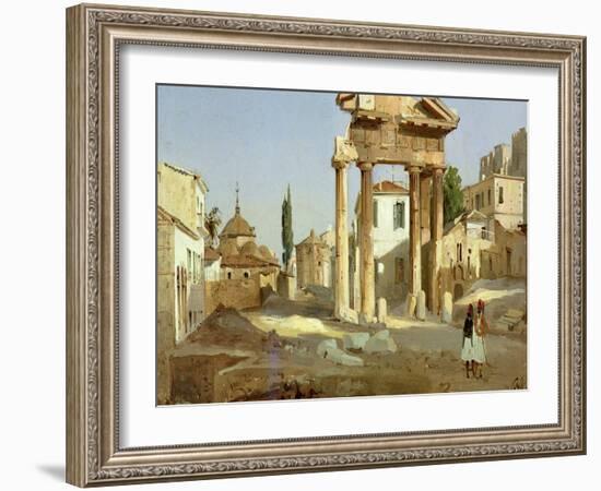 The Gate of Agora in Athens, 1843-Ippolito Caffi-Framed Giclee Print