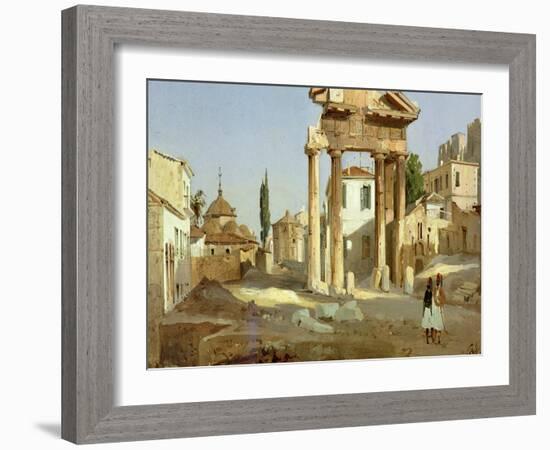 The Gate of Agora in Athens, 1843-Ippolito Caffi-Framed Giclee Print