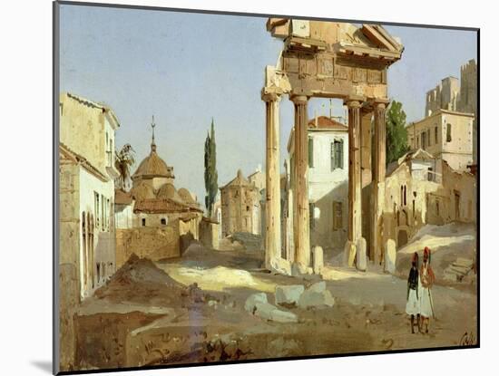 The Gate of Agora in Athens, 1843-Ippolito Caffi-Mounted Giclee Print