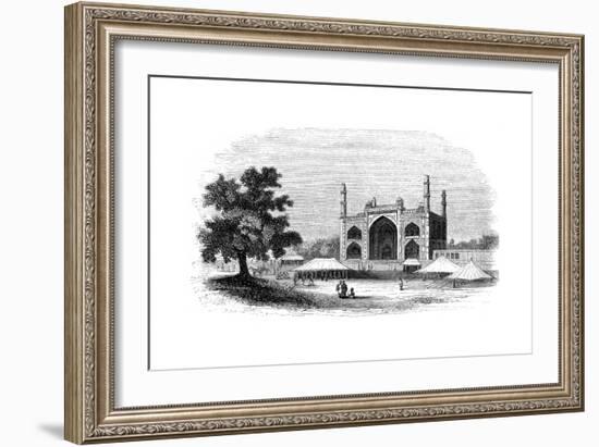 The Gate of Akber's Mausoleum, India, 1847-Robinson-Framed Giclee Print