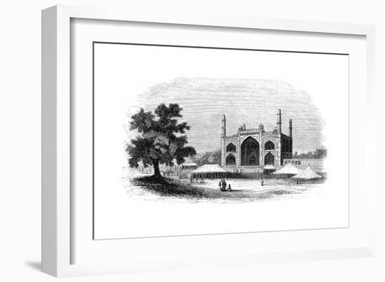 The Gate of Akber's Mausoleum, India, 1847-Robinson-Framed Giclee Print