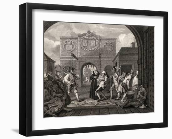 The Gate of Calais, or O the Roast Beef of Old England, from 'The Works of William Hogarth',…-William Hogarth-Framed Giclee Print