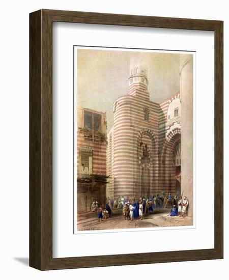 The Gate of El Metwalli, Cairo, Egypt, C1829-David Roberts-Framed Giclee Print