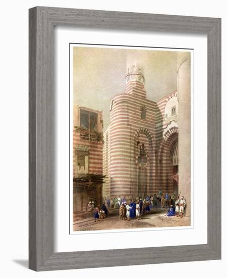 The Gate of El Metwalli, Cairo, Egypt, C1829-David Roberts-Framed Giclee Print