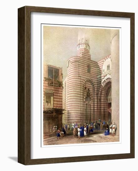 The Gate of El Metwalli, Cairo, Egypt, C1829-David Roberts-Framed Giclee Print