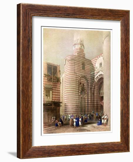 The Gate of El Metwalli, Cairo, Egypt, C1829-David Roberts-Framed Giclee Print