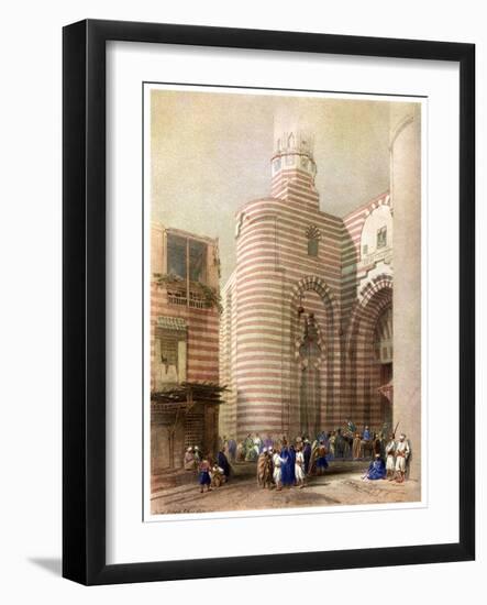 The Gate of El Metwalli, Cairo, Egypt, C1829-David Roberts-Framed Giclee Print