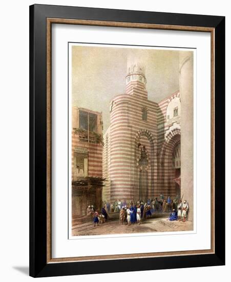 The Gate of El Metwalli, Cairo, Egypt, C1829-David Roberts-Framed Giclee Print