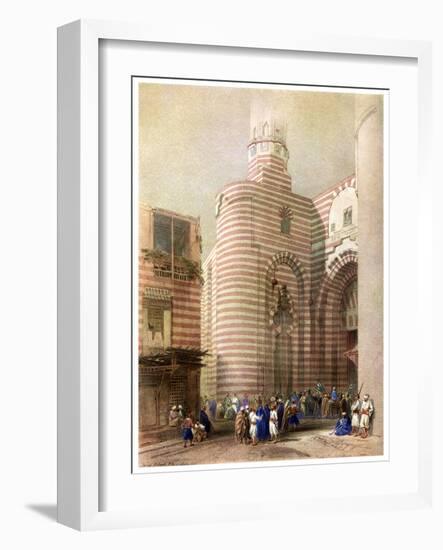 The Gate of El Metwalli, Cairo, Egypt, C1829-David Roberts-Framed Giclee Print