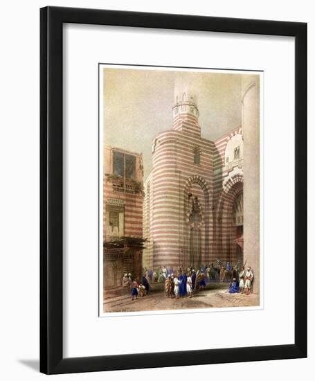 The Gate of El Metwalli, Cairo, Egypt, C1829-David Roberts-Framed Giclee Print