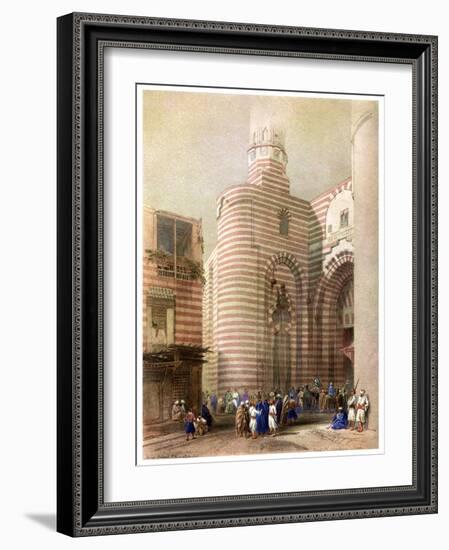 The Gate of El Metwalli, Cairo, Egypt, C1829-David Roberts-Framed Giclee Print