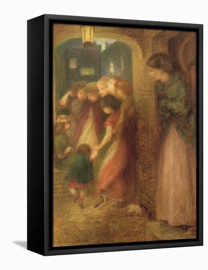 The Gate of Memory, 1864 (Coloured Chalks on Paper)-Dante Gabriel Rossetti-Framed Premier Image Canvas