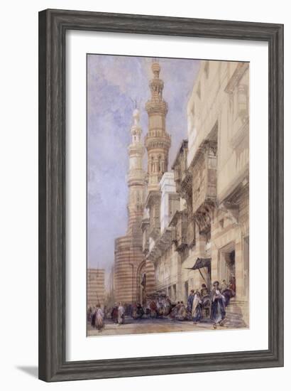 The Gate of Metwaley, Cairo, 1838-David Roberts-Framed Giclee Print