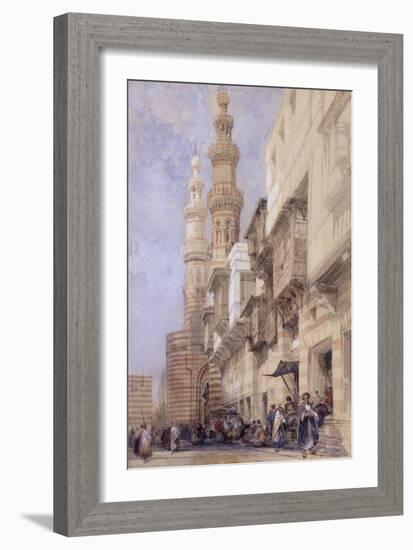 The Gate of Metwaley, Cairo, 1838-David Roberts-Framed Giclee Print