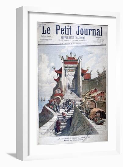 The Gate of Shanghai, China, Sino-Japanese War, 1895-Henri Meyer-Framed Giclee Print