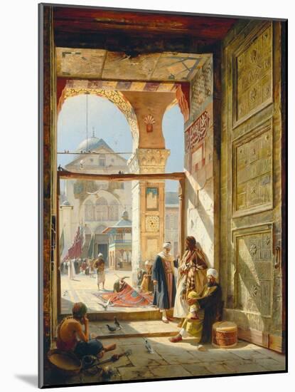 The Gate of the Great Umayyad Mosque, Damascus, 1890-Gustave Bauernfeind-Mounted Giclee Print