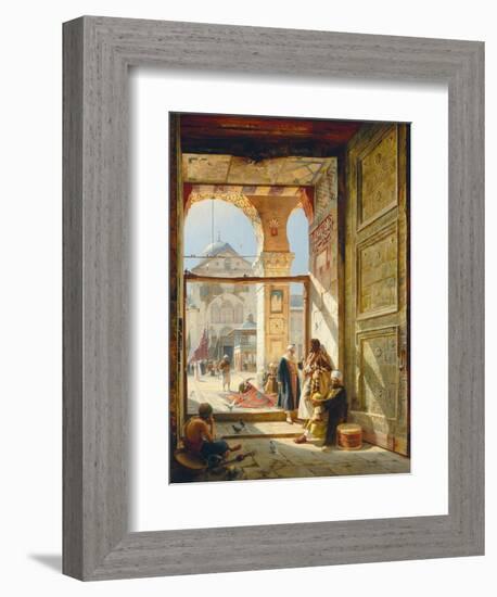 The Gate of the Great Umayyad Mosque, Damascus, 1890-Gustave Bauernfeind-Framed Giclee Print