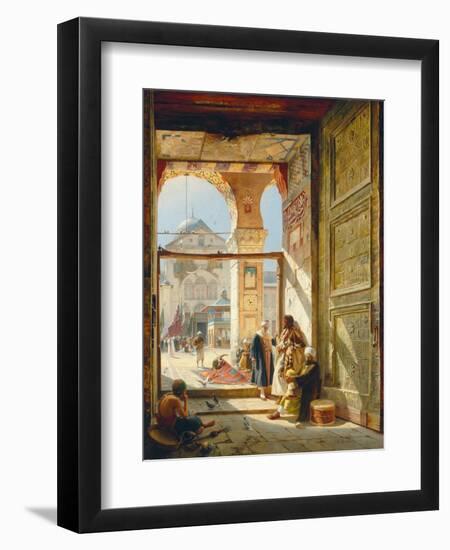 The Gate of the Great Umayyad Mosque, Damascus, 1890-Gustave Bauernfeind-Framed Giclee Print