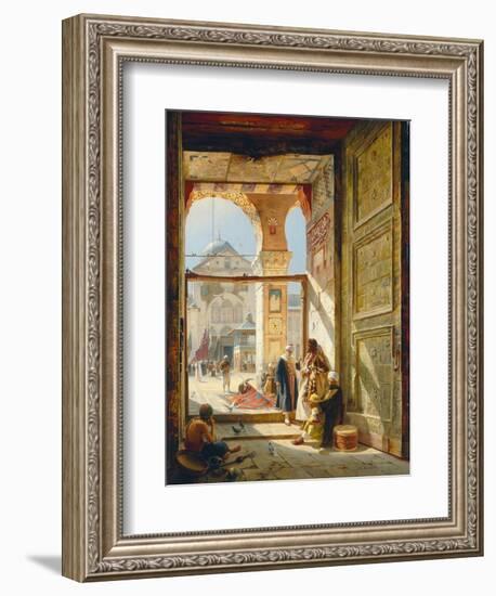 The Gate of the Great Umayyad Mosque, Damascus, 1890-Gustave Bauernfeind-Framed Giclee Print