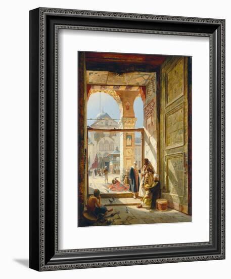 The Gate of the Great Umayyad Mosque, Damascus, 1890-Gustave Bauernfeind-Framed Giclee Print