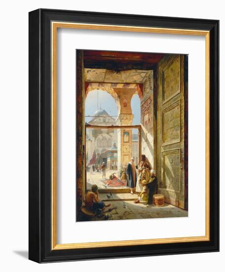 The Gate of the Great Umayyad Mosque, Damascus, 1890-Gustave Bauernfeind-Framed Giclee Print