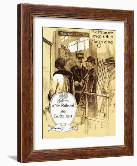 The Gateman-Charles H. Dickson-Framed Giclee Print