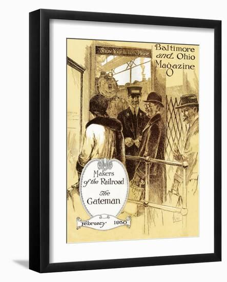 The Gateman-Charles H. Dickson-Framed Giclee Print