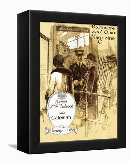 The Gateman-Charles H. Dickson-Framed Premier Image Canvas