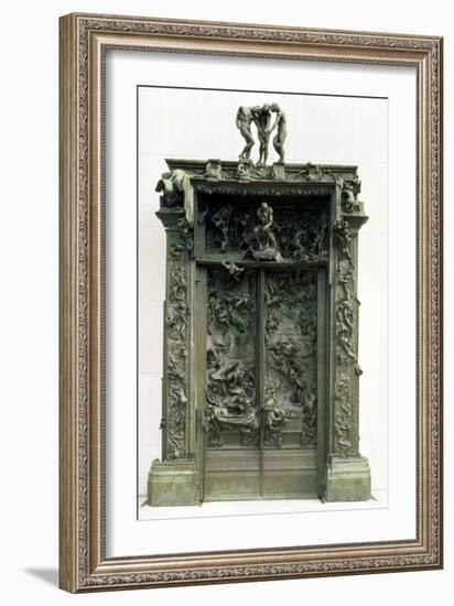 The Gates of Hell, 880-90-Auguste Rodin-Framed Giclee Print