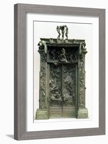 The Gates of Hell, 880-90-Auguste Rodin-Framed Giclee Print