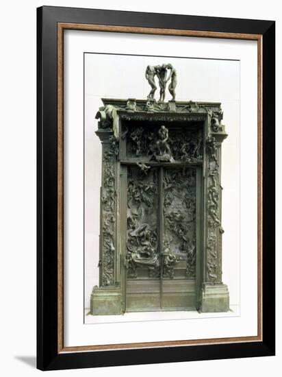 The Gates of Hell, 880-90-Auguste Rodin-Framed Giclee Print