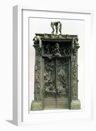 The Gates of Hell, 880-90-Auguste Rodin-Framed Giclee Print