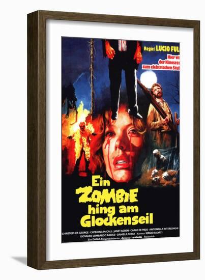 The Gates of Hell, (aka Ein Zombie Hing Am Glockenseil), 1980-null-Framed Art Print