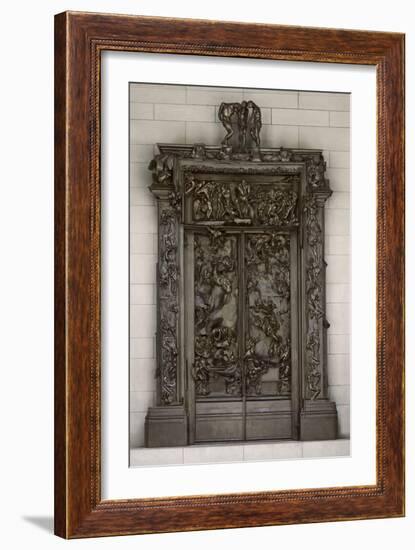 The Gates of Hell, Modeled 1880-1917, Cast by Alexis Rudier (1874-1952) 1926-28 (Bronze)-Auguste Rodin-Framed Giclee Print