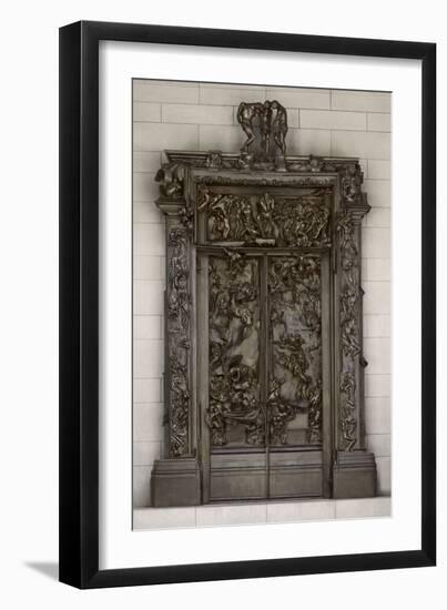 The Gates of Hell, Modeled 1880-1917, Cast by Alexis Rudier (1874-1952) 1926-28 (Bronze)-Auguste Rodin-Framed Giclee Print