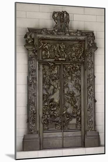 The Gates of Hell, Modeled 1880-1917, Cast by Alexis Rudier (1874-1952) 1926-28 (Bronze)-Auguste Rodin-Mounted Giclee Print