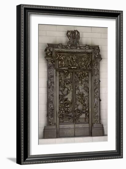 The Gates of Hell, Modeled 1880-1917, Cast by Alexis Rudier (1874-1952) 1926-28 (Bronze)-Auguste Rodin-Framed Giclee Print