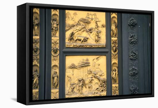 The Gates of Paradise, Baptistry, Florence, Italy, 1425-1452-Lorenzo Ghiberti-Framed Premier Image Canvas