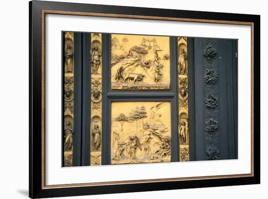 The Gates of Paradise, Baptistry, Florence, Italy, 1425-1452-Lorenzo Ghiberti-Framed Photographic Print