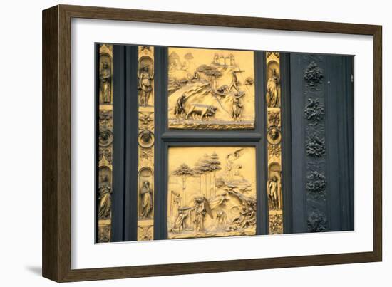 The Gates of Paradise, Baptistry, Florence, Italy, 1425-1452-Lorenzo Ghiberti-Framed Photographic Print