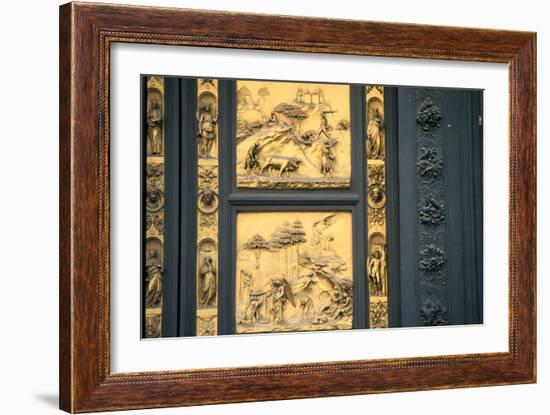 The Gates of Paradise, Baptistry, Florence, Italy, 1425-1452-Lorenzo Ghiberti-Framed Photographic Print