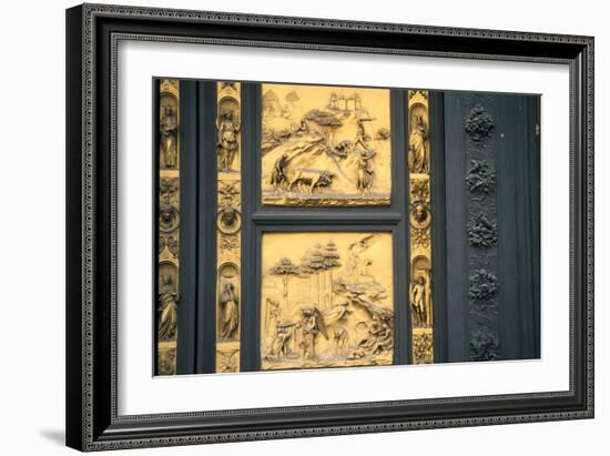 The Gates of Paradise, Baptistry, Florence, Italy, 1425-1452-Lorenzo Ghiberti-Framed Photographic Print